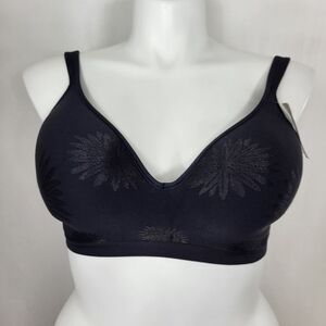 Bali Comfort Revolution 3463 Black BRA Size 36DD Padded Shaping Wirefree NWT 36E